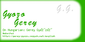 gyozo gerey business card